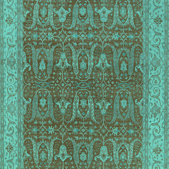 Oriental Turquoise Industrial Rug, urb2454turq