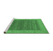 Sideview of Machine Washable Oriental Emerald Green Industrial Area Rugs, wshurb2454emgrn