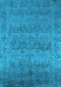 Oriental Light Blue Industrial Rug, urb2455lblu