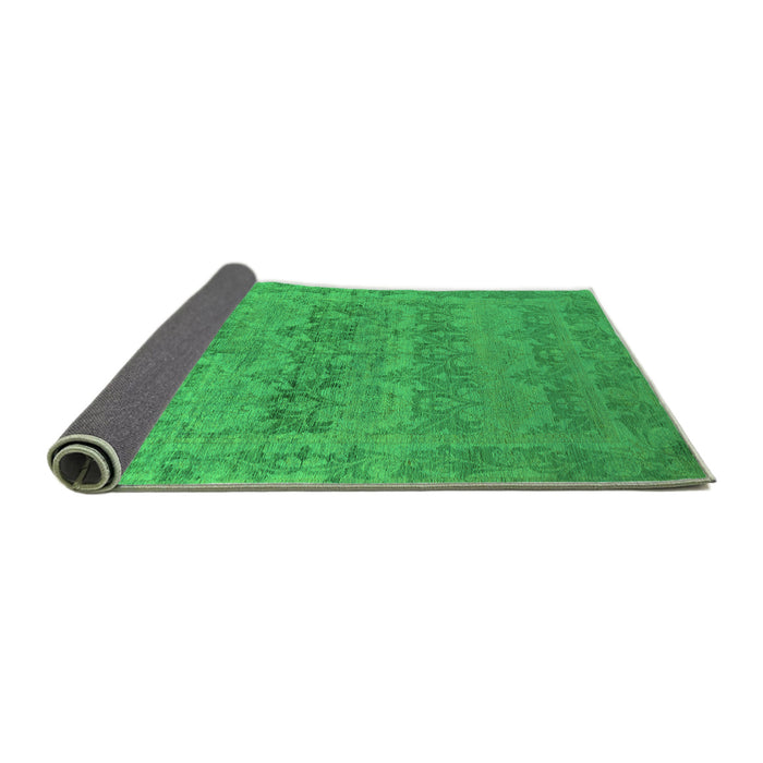 Sideview of Oriental Green Industrial Rug, urb2455grn