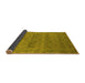 Sideview of Oriental Yellow Industrial Rug, urb2455yw