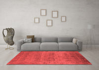 Machine Washable Oriental Red Industrial Rug, wshurb2455red