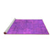 Sideview of Machine Washable Oriental Pink Industrial Rug, wshurb2456pnk