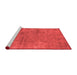 Industrial Red Washable Rugs