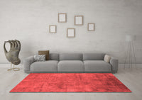 Machine Washable Oriental Red Industrial Rug, wshurb2456red