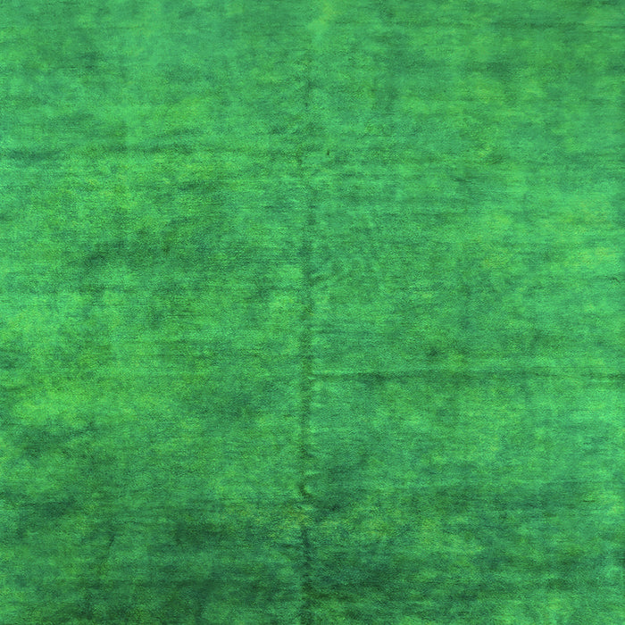 Square Machine Washable Oriental Green Industrial Area Rugs, wshurb2456grn