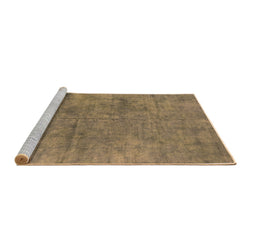 Sideview of Machine Washable Oriental Brown Industrial Rug, wshurb2456brn