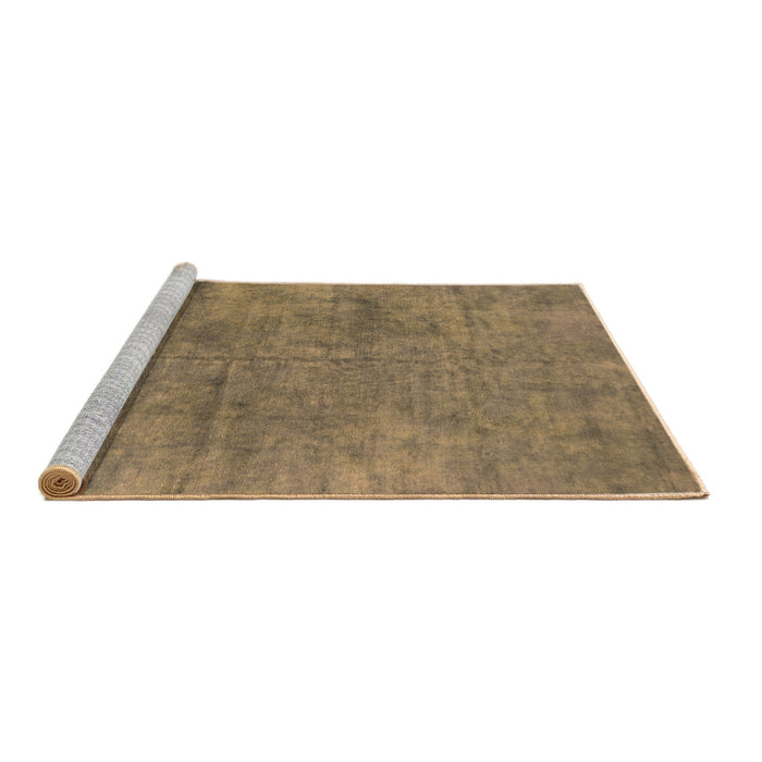 Sideview of Machine Washable Oriental Brown Industrial Rug, wshurb2456brn
