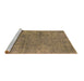 Sideview of Machine Washable Oriental Brown Industrial Rug, wshurb2456brn