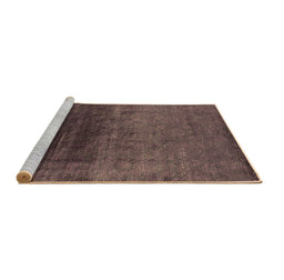 Sideview of Machine Washable Oriental Brown Industrial Rug, wshurb2457brn