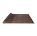 Sideview of Oriental Brown Industrial Rug, urb2457brn