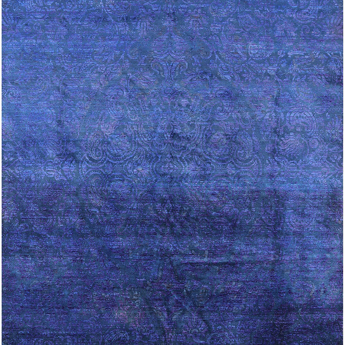 Mid-Century Modern Blue Oriental Rug, urb2457