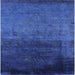 Square Mid-Century Modern Blue Oriental Rug, urb2457