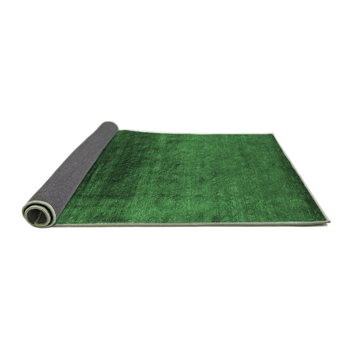 Sideview of Oriental Emerald Green Industrial Rug, urb2457emgrn