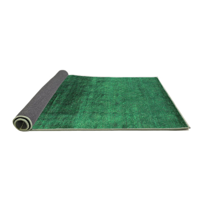 Sideview of Oriental Green Industrial Rug, urb2457grn