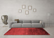 Industrial Red Washable Rugs