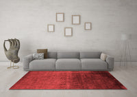 Machine Washable Oriental Red Industrial Rug, wshurb2457red