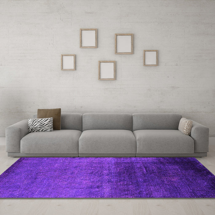 Machine Washable Oriental Pink Industrial Rug in a Living Room, wshurb2457pnk