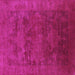 Square Oriental Purple Industrial Rug, urb2458pur