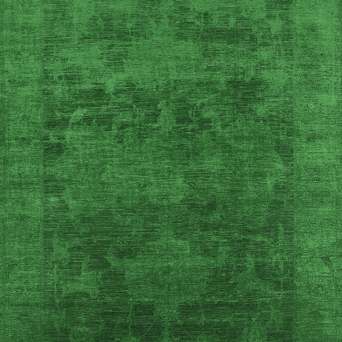 Machine Washable Oriental Emerald Green Industrial Area Rugs, wshurb2458emgrn
