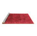 Sideview of Machine Washable Oriental Brown Industrial Rug, wshurb2458brn