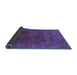 Sideview of Oriental Blue Industrial Rug, urb2458blu