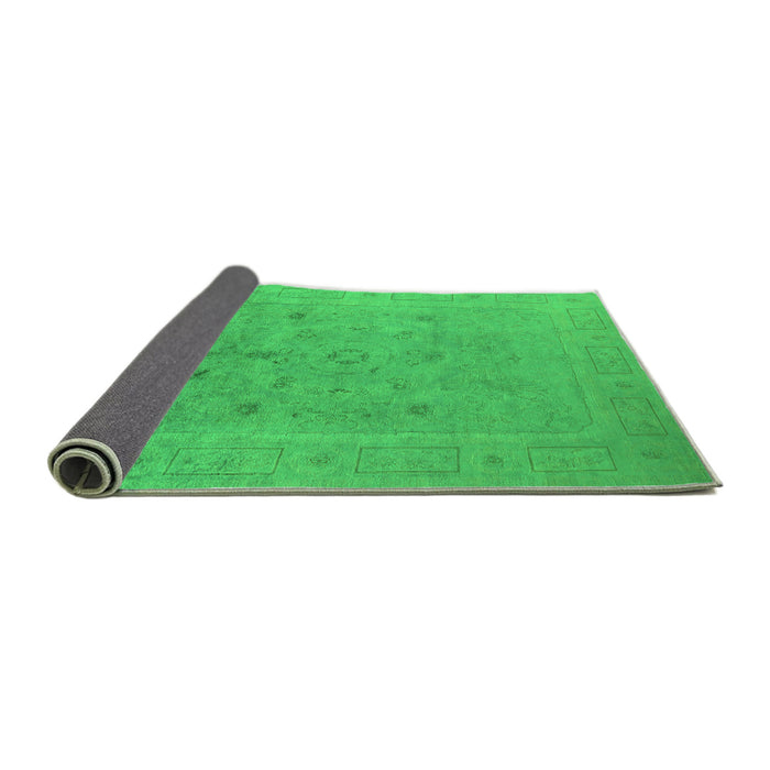 Sideview of Oriental Green Industrial Rug, urb2459grn