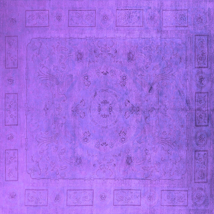 Square Oriental Purple Industrial Rug, urb2459pur