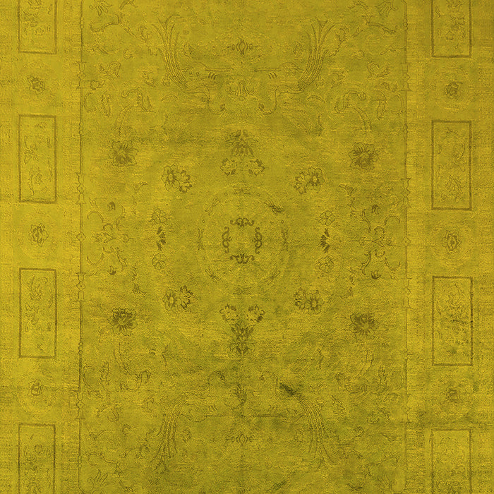 Oriental Yellow Industrial Rug, urb2459yw