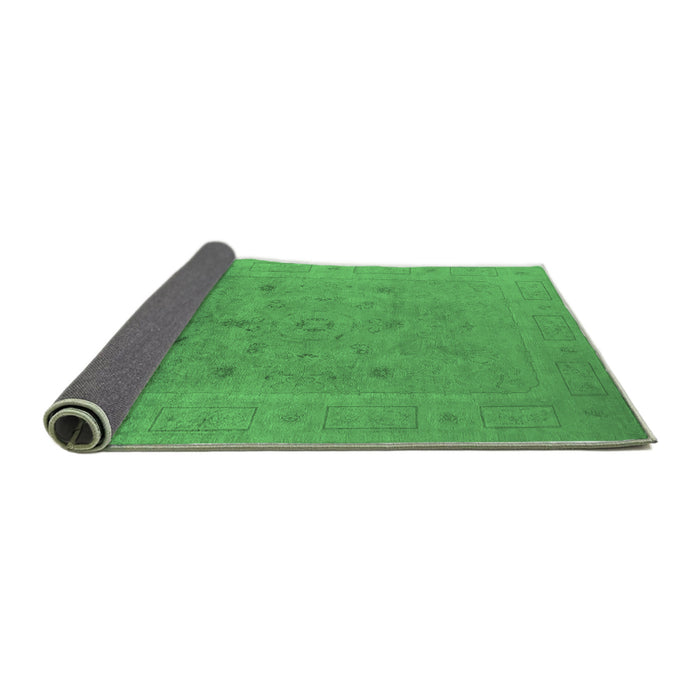 Sideview of Oriental Emerald Green Industrial Rug, urb2459emgrn