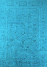 Oriental Light Blue Industrial Rug, urb2459lblu