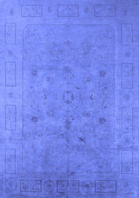 Oriental Blue Industrial Rug, urb2459blu