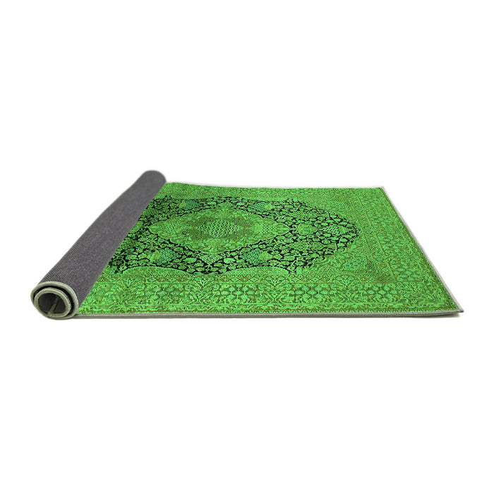 Sideview of Oriental Green Industrial Rug, urb2460grn