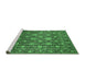 Sideview of Machine Washable Oriental Emerald Green Industrial Area Rugs, wshurb2461emgrn