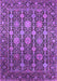 Machine Washable Oriental Purple Industrial Area Rugs, wshurb2461pur