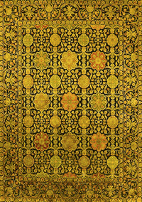 Oriental Yellow Industrial Rug, urb2461yw