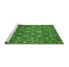 Sideview of Machine Washable Oriental Green Industrial Area Rugs, wshurb2461grn