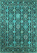 Oriental Turquoise Industrial Rug, urb2461turq