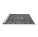 Sideview of Machine Washable Oriental Gray Industrial Rug, wshurb2461gry