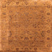 Square Oriental Orange Industrial Rug, urb2462org