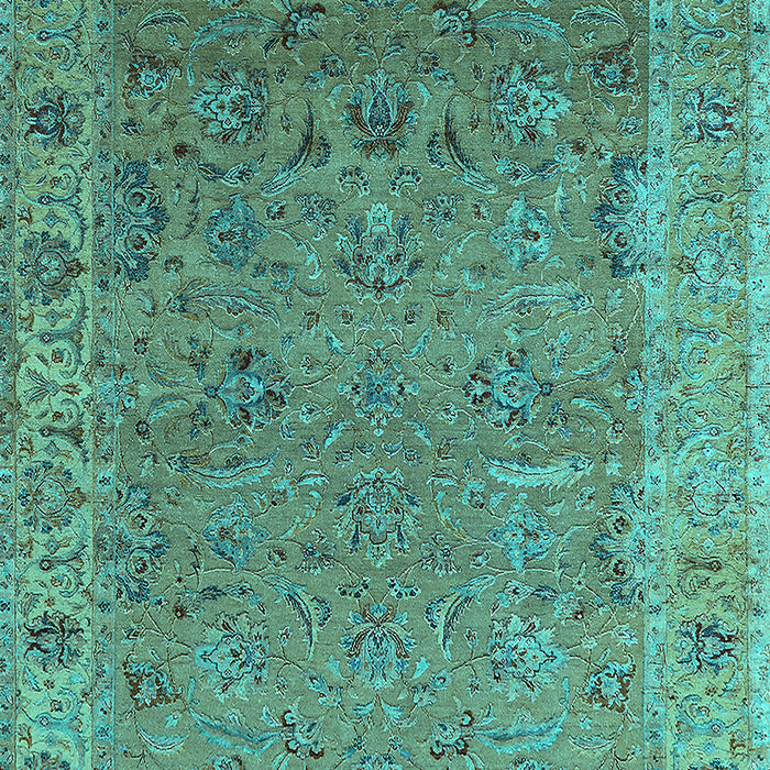 Oriental Turquoise Industrial Rug, urb2462turq