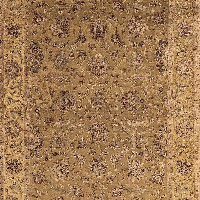 Machine Washable Oriental Brown Industrial Rug, wshurb2462brn