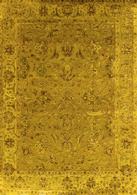 Oriental Yellow Industrial Rug, urb2462yw