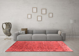 Industrial Red Washable Rugs