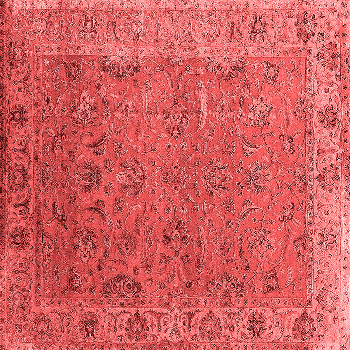 Machine Washable Oriental Red Industrial Rug, wshurb2462red