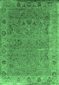 Oriental Emerald Green Industrial Rug, urb2462emgrn