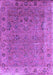 Machine Washable Oriental Purple Industrial Area Rugs, wshurb2462pur