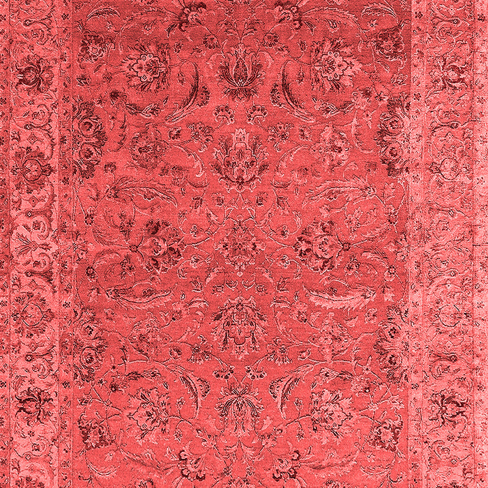 Machine Washable Oriental Red Industrial Rug, wshurb2462red