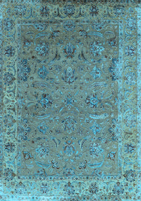 Oriental Light Blue Industrial Rug, urb2462lblu