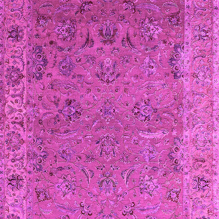 Machine Washable Oriental Pink Industrial Rug, wshurb2462pnk